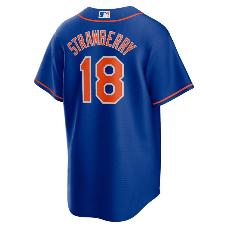 Darryl Strawberry New York Mets Alternate Player Jersey - Royal - Image 3