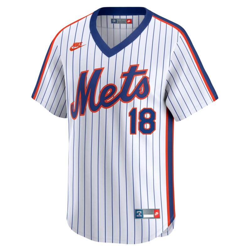 Darryl Strawberry New York Mets Throwback Cooperstown Collection Limited Jersey - White - Image 2