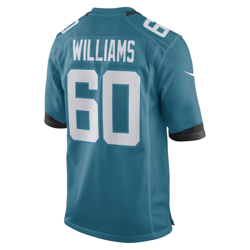 Darryl Williams Jacksonville Jaguars Game Player Jersey - Teal - Image 3