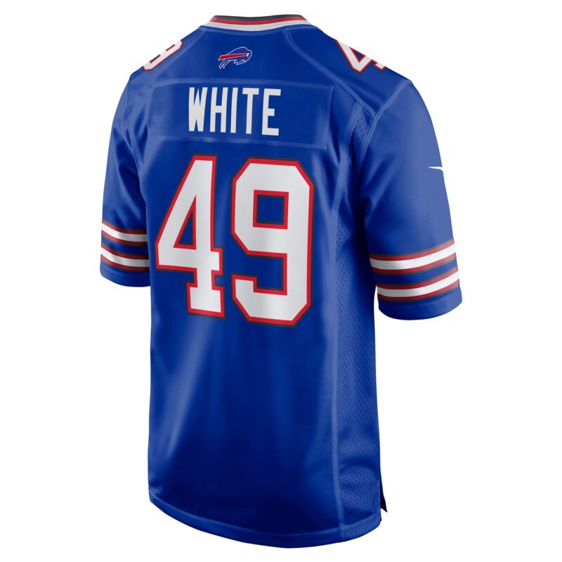 DaShaun White Buffalo Bills Team Game Jersey - Royal - Image 3