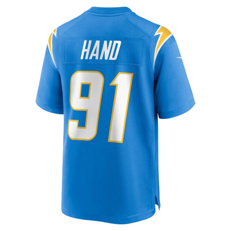 Da'Shawn Hand Los Angeles Chargers Team Game Jersey - Powder Blue - Image 3