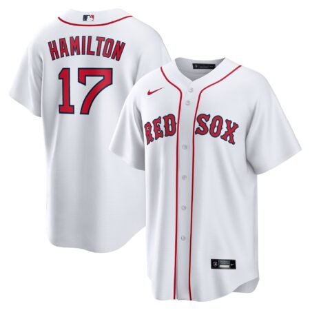 David Hamilton Boston Red Sox Home Jersey - White