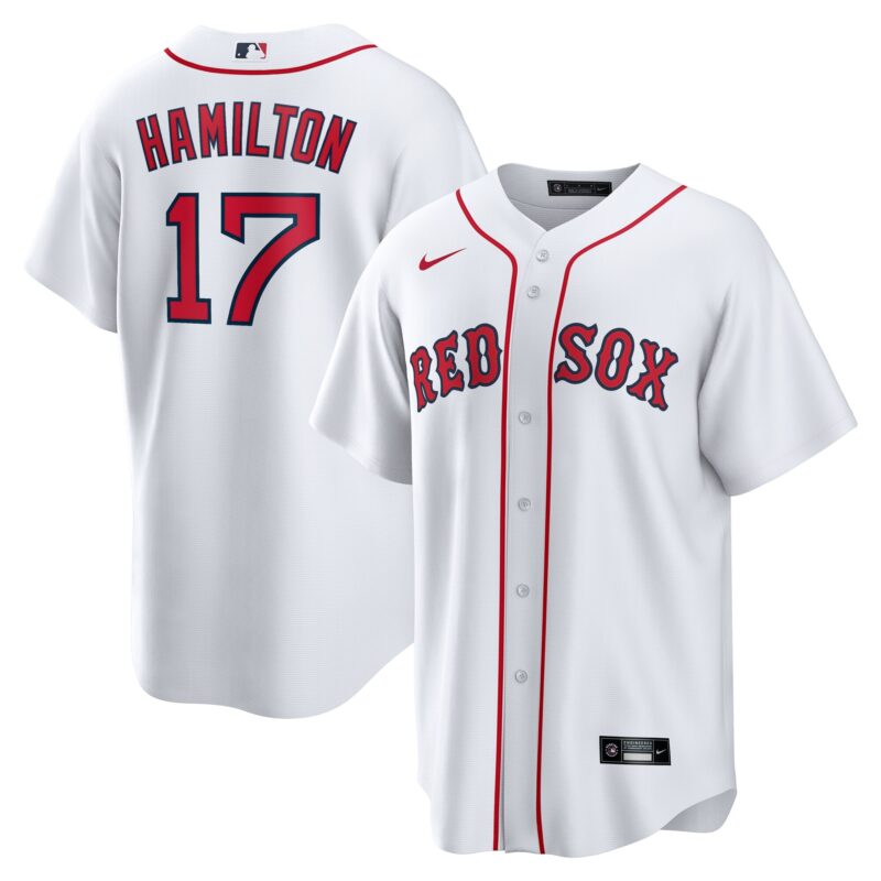 David Hamilton Boston Red Sox Home Jersey - White