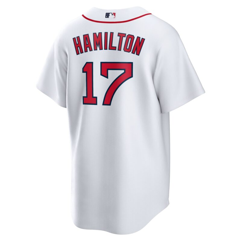 David Hamilton Boston Red Sox Home Jersey - White - Image 3