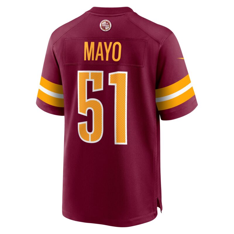 David Mayo Washington Commanders Game Player Jersey - Burgundy - Image 3