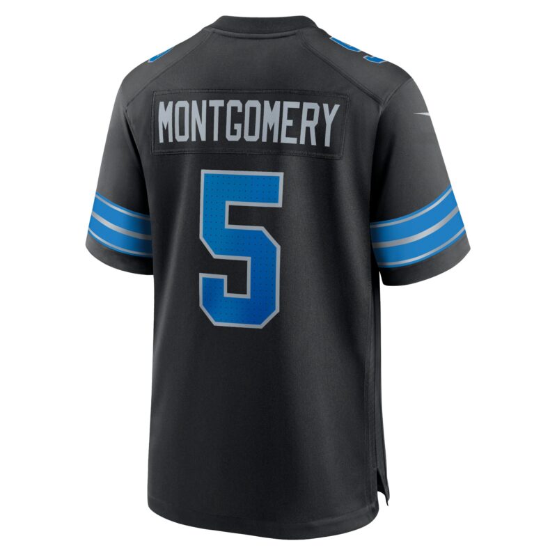 David Montgomery Detroit Lions 2nd Alternate Game Jersey - Black - Image 3