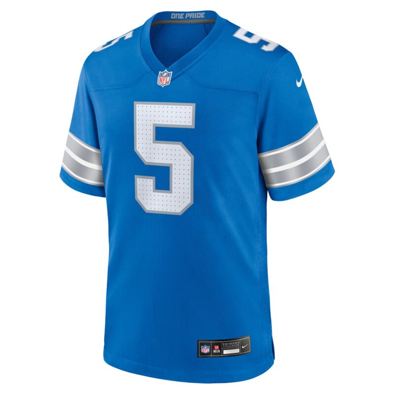 David Montgomery Detroit Lions Game Jersey - Blue - Image 2