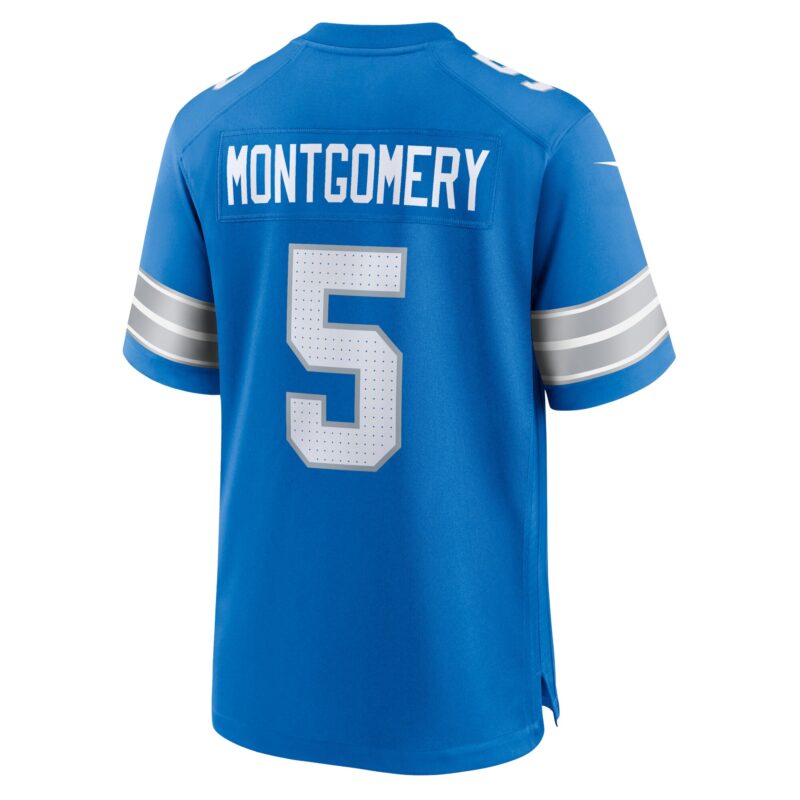 David Montgomery Detroit Lions Game Jersey - Blue - Image 3