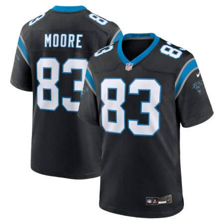 David Moore Carolina Panthers Game Jersey - Black