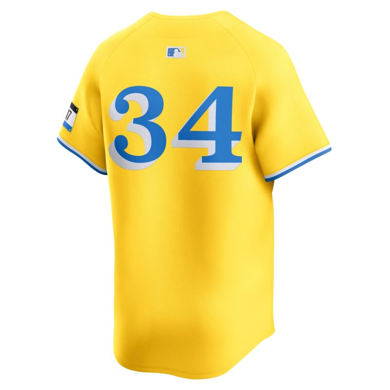 David Ortiz Boston Red Sox City Connect Retired Player Jersey - Gold - Image 3