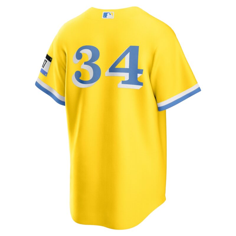 David Ortiz Boston Red Sox Retired Player City Connect Jersey - Gold - Image 3