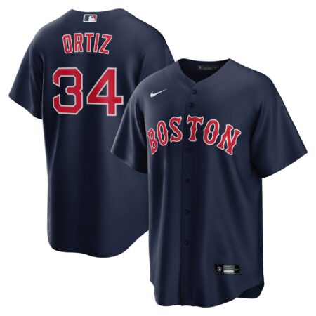 David Ortiz Boston Red Sox Alternate Player Jersey - Navy