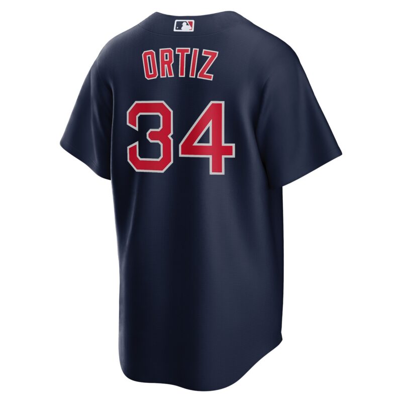 David Ortiz Boston Red Sox Alternate Player Jersey - Navy - Image 3