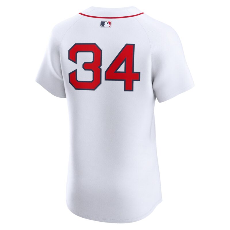 David Ortiz Boston Red Sox Home Elite Jersey - White - Image 3