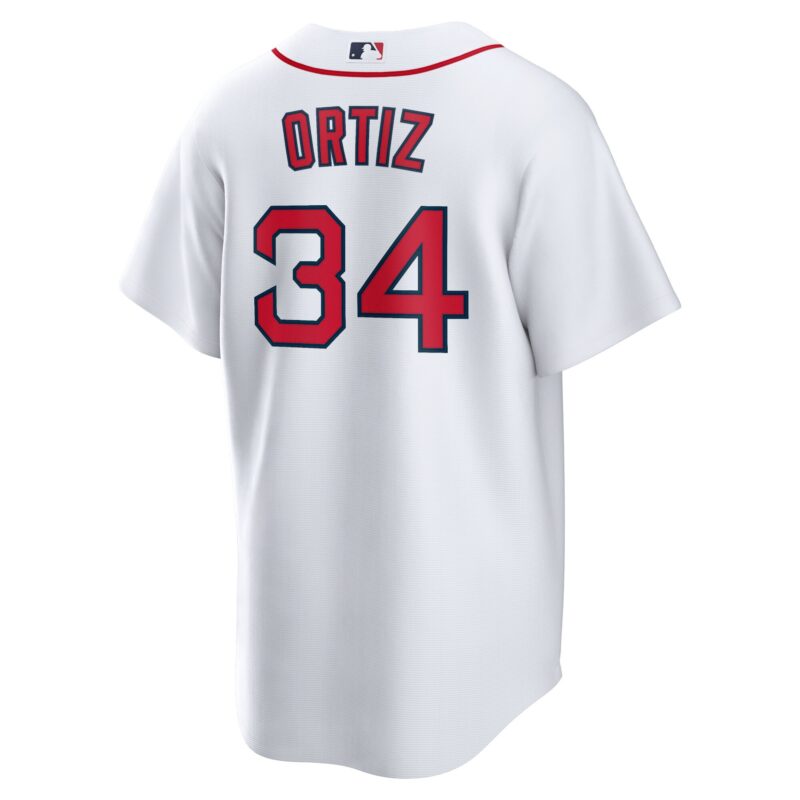 David Ortiz Boston Red Sox Home Player Jersey - White - Image 3