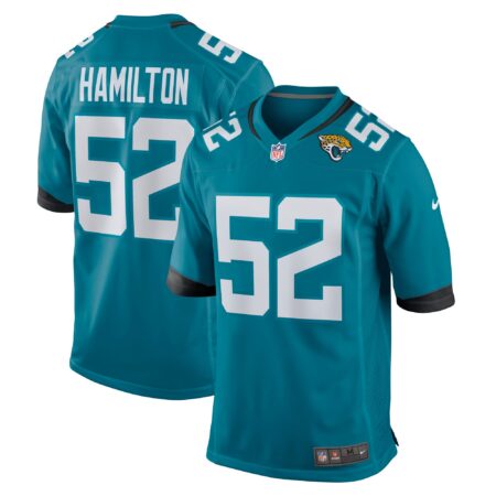 DaVon Hamilton Jacksonville Jaguars Game Jersey - Teal