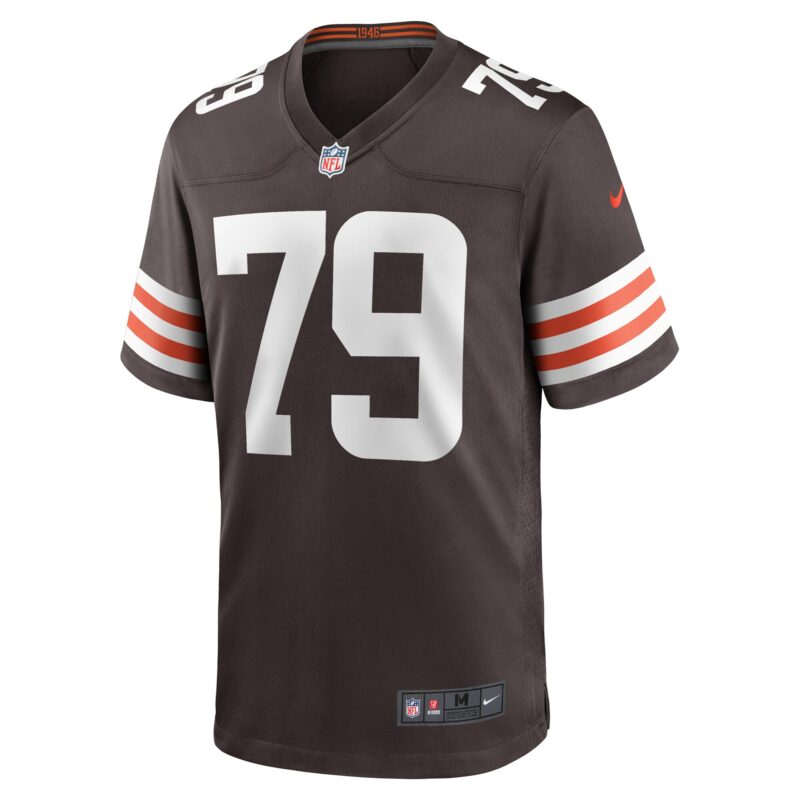 Dawand Jones Cleveland Browns Team Game Jersey - Brown - Image 2