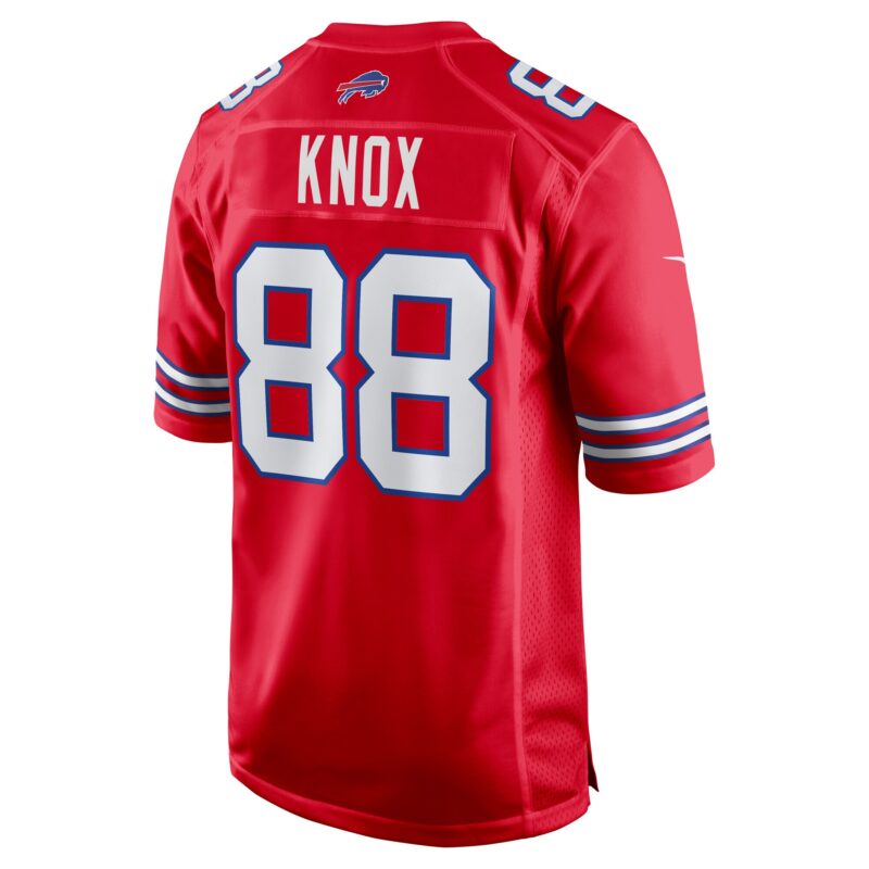 Dawson Knox Buffalo Bills Alternate Game Jersey - Red - Image 3