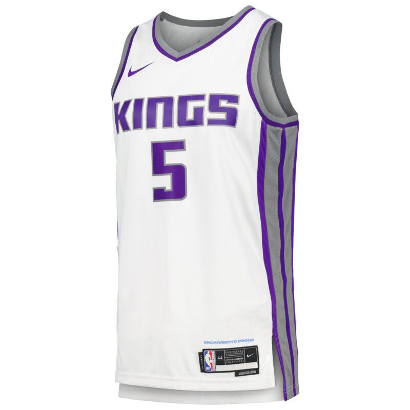De'Aaron Fox Sacramento Kings Swingman Player Jersey - Association Edition - White - Image 2