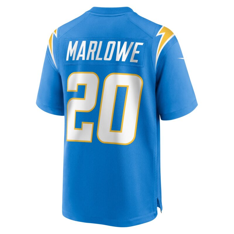Dean Marlowe Los Angeles Chargers Team Game Jersey - Powder Blue - Image 3