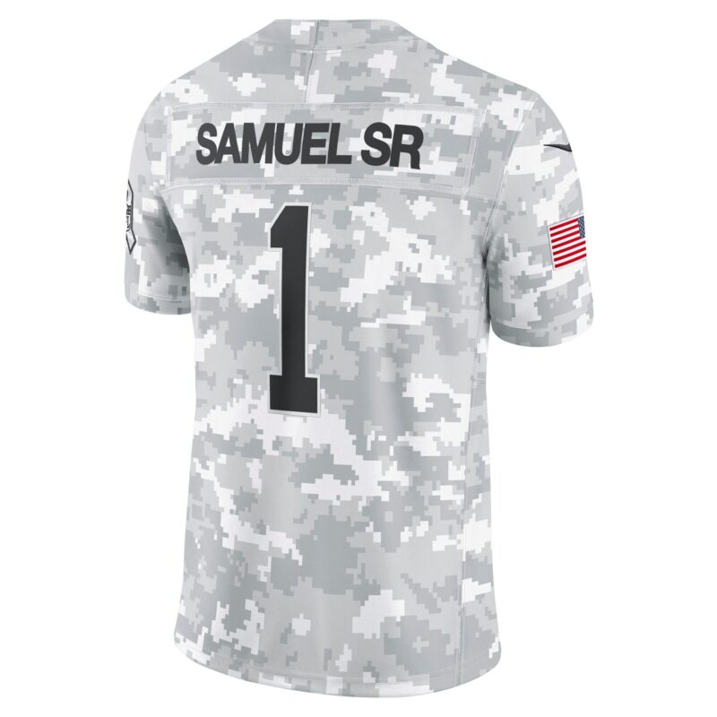 Deebo Samuel Sr San Francisco 49ers 2024 Salute to Service Limited Jersey - Arctic Camo - Image 3