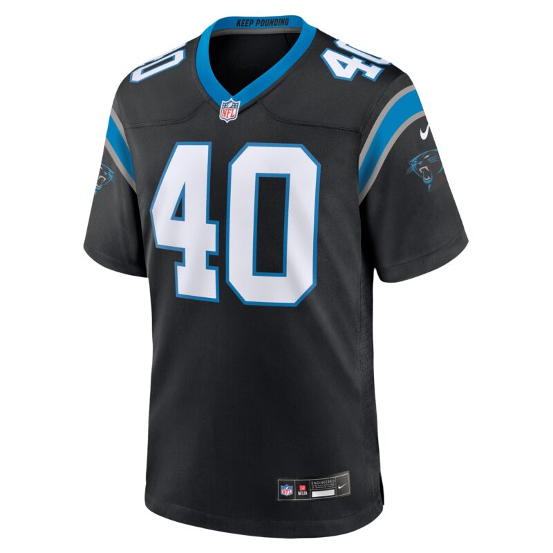 Deion Jones Carolina Panthers Game Jersey - Black - Image 2