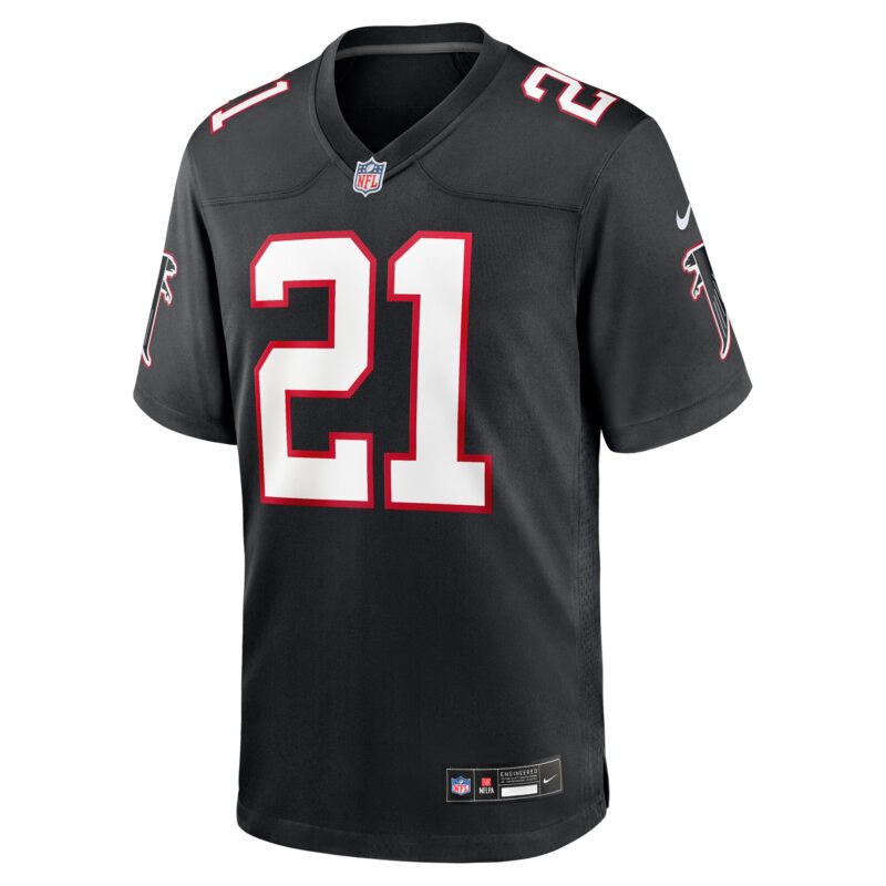 Deion Sanders Atlanta Falcons Alternate Retired Player Game Jersey - Black - Image 2