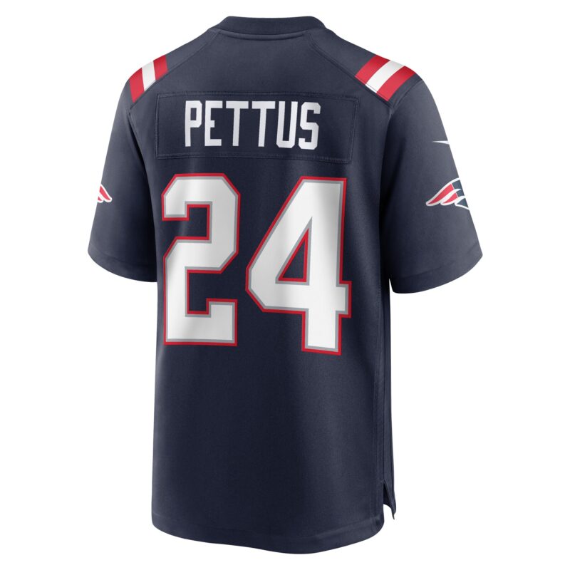 Dell Pettus New England Patriots Game Jersey - Navy - Image 3