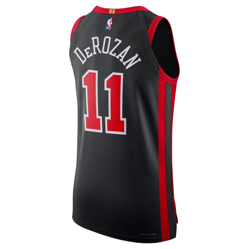 DeMar DeRozan Chicago Bulls Jersey - City Edition - Black - Image 3