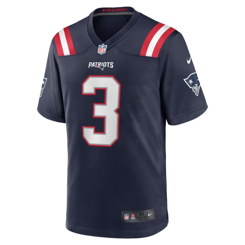 Demario Douglas New England Patriots Game Jersey - Navy - Image 2
