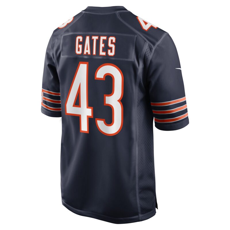 DeMarquis Gates Chicago Bears Game Player Jersey - Navy - Image 3