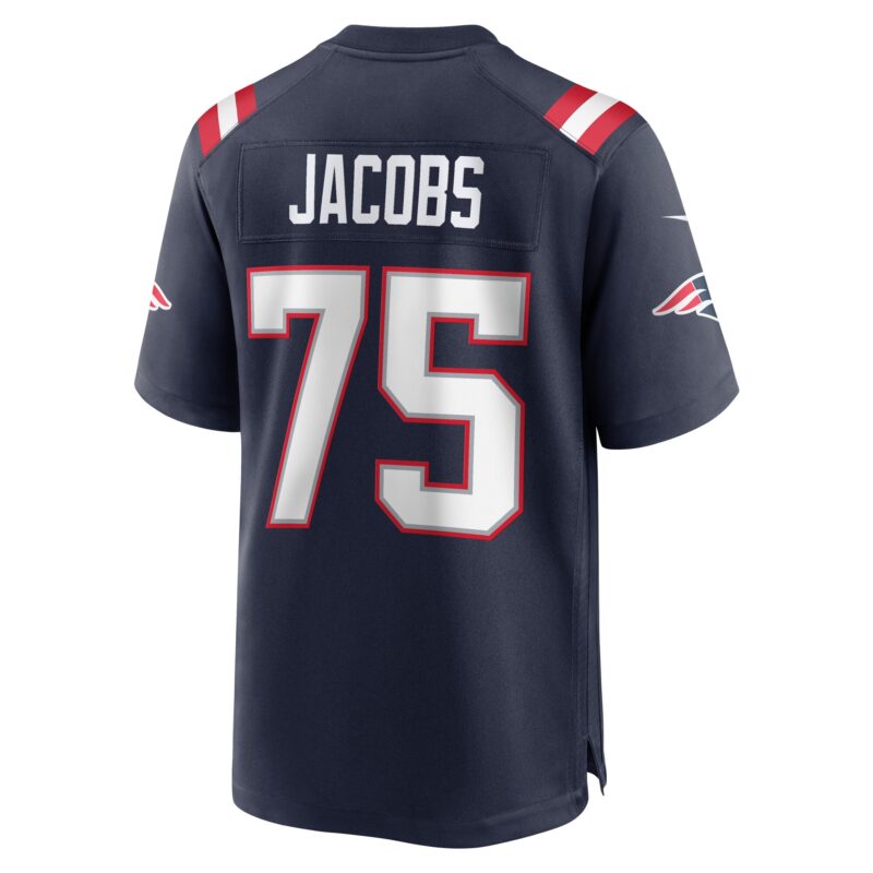 Demontrey Jacobs New England Patriots Game Jersey - Navy - Image 3