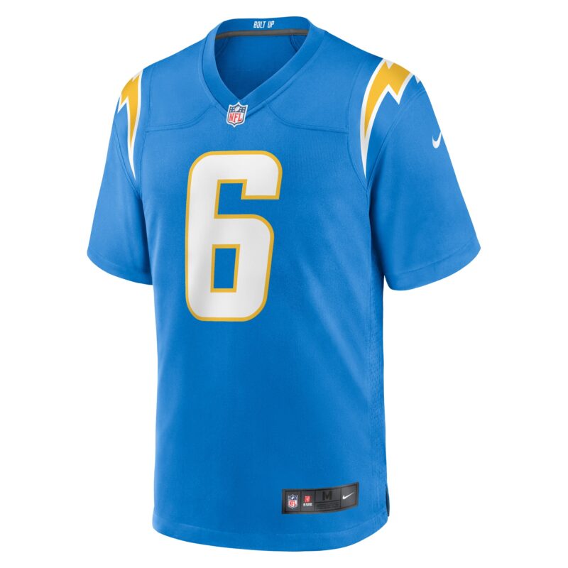 Denzel Perryman Los Angeles Chargers Team Game Jersey - Powder Blue - Image 2