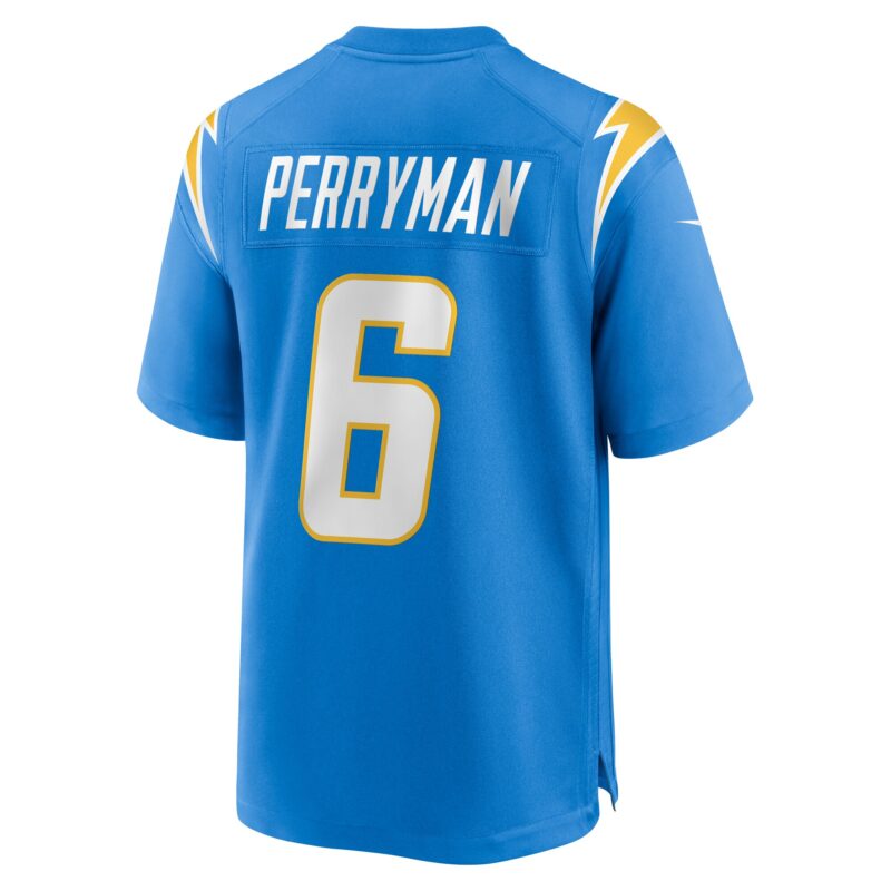 Denzel Perryman Los Angeles Chargers Team Game Jersey - Powder Blue - Image 3