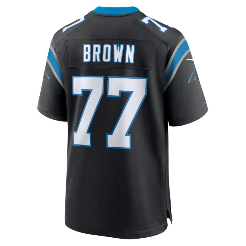 Deonte Brown Carolina Panthers Team Game Jersey - Black - Image 3