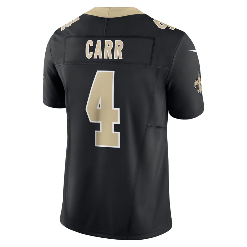 Derek Carr New Orleans Saints Vapor F.U.S.E. Limited Jersey - Black - Image 3