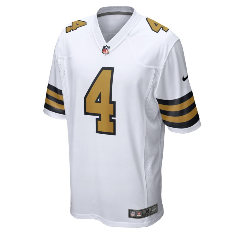 Derek Carr New Orleans Saints Alternate Game Jersey - White - Image 2