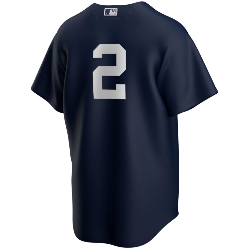 Derek Jeter New York Yankees Alternate Player Jersey - Navy - Image 3
