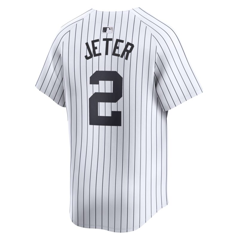 Derek Jeter New York Yankees Home Limited Player Jersey - White - Image 3