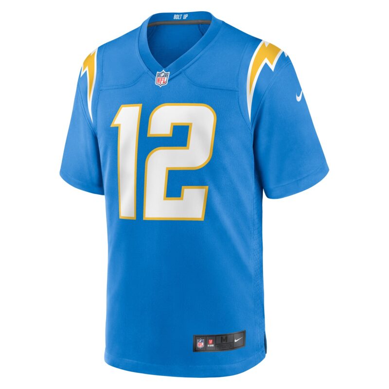 Derius Davis Los Angeles Chargers Team Game Jersey - Powder Blue - Image 2