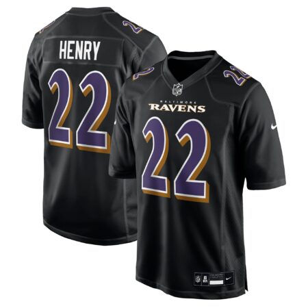 Derrick Henry Baltimore Ravens Fashion Jersey - Carbon Black