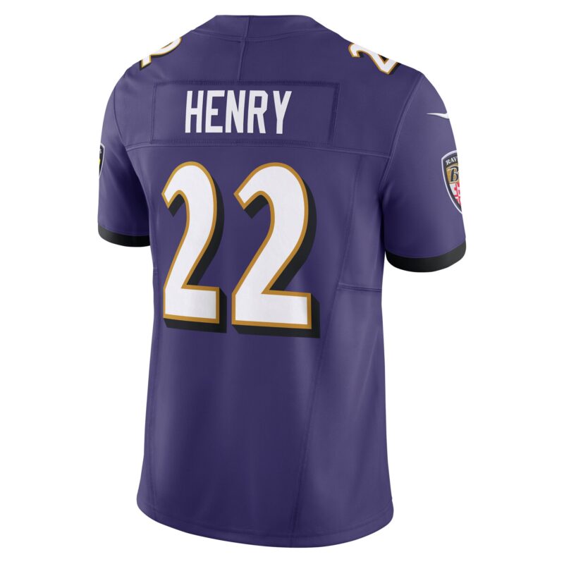 Derrick Henry Baltimore Ravens Vapor F.U.S.E. Limited Jersey - Purple - Image 3