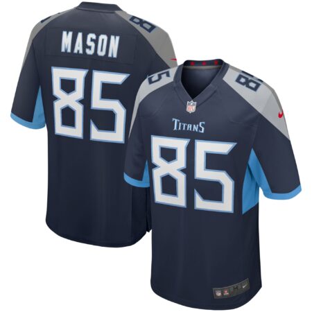 Derrick Mason Tennessee Titans Game Retired Player Jersey - Navy