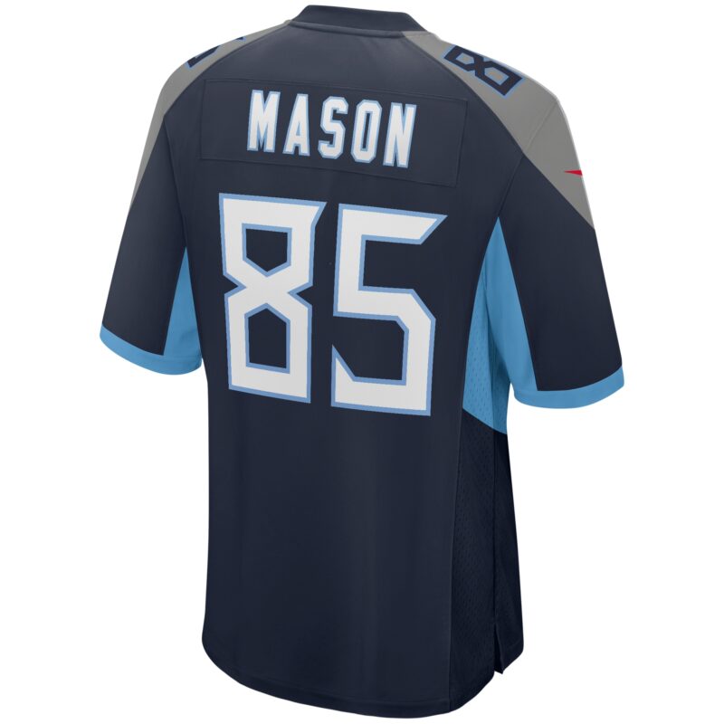 Derrick Mason Tennessee Titans Game Retired Player Jersey - Navy - Image 3