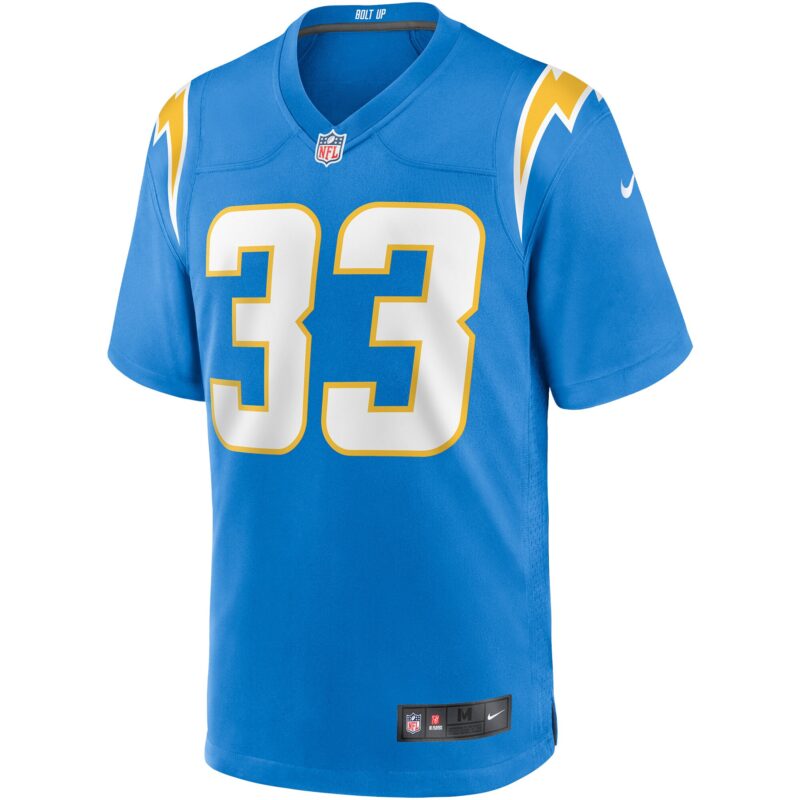 Derwin James Los Angeles Chargers Game Player Jersey - Powder Blue - Image 2