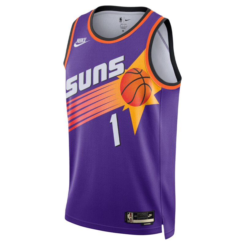 Devin Booker Phoenix Suns Swingman Jersey - Classic Edition - Purple - Image 2