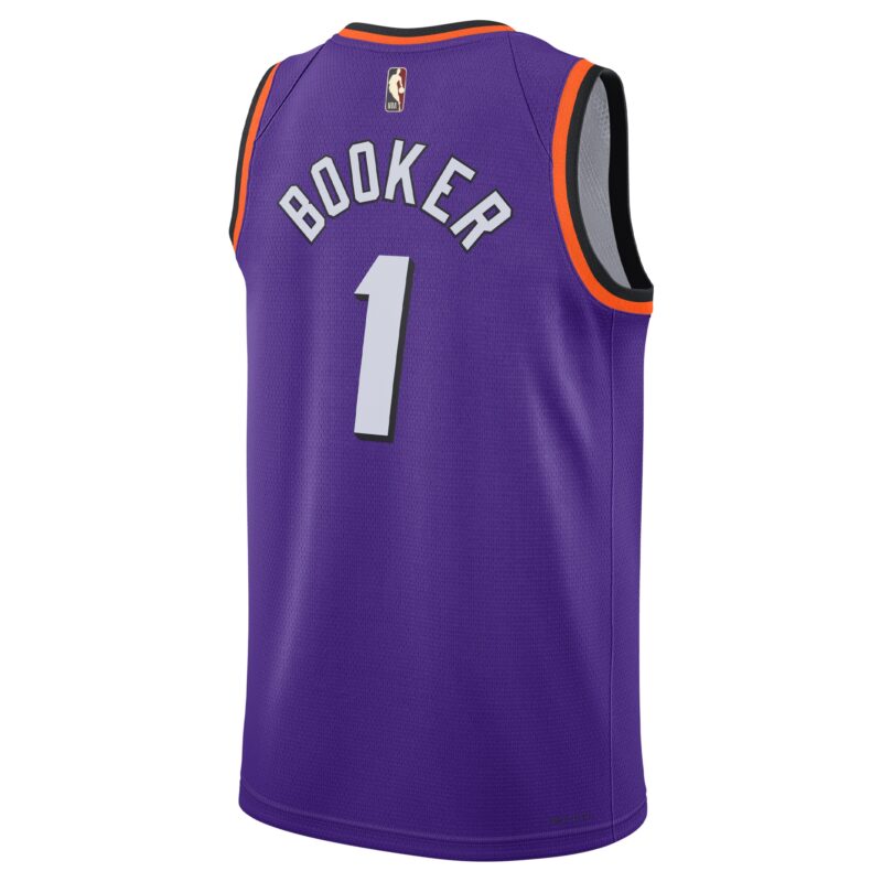 Devin Booker Phoenix Suns Swingman Jersey - Classic Edition - Purple - Image 3