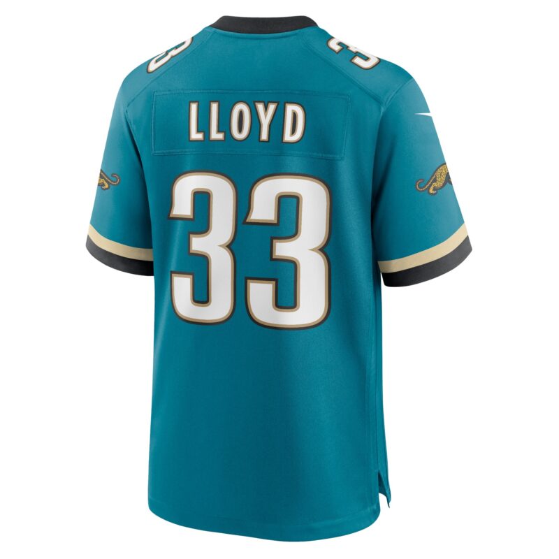 Devin Lloyd Jacksonville Jaguars Prowler Throwback Player Game Jersey - Teal - Image 3