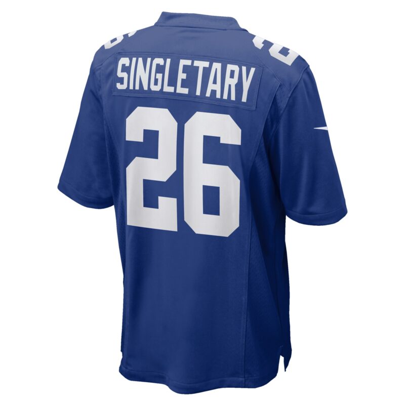 Devin Singletary New York Giants Team Game Jersey - Royal - Image 3