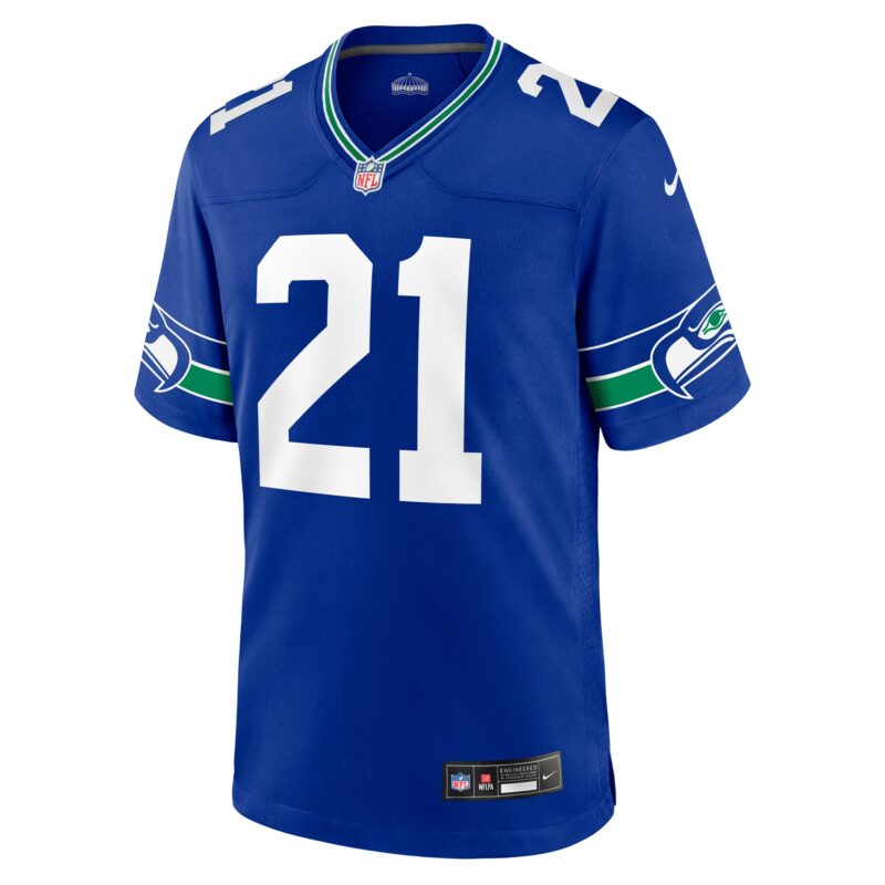Devon Witherspoon Seattle Seahawks Throwback Player Game Jersey - Royal - Image 2